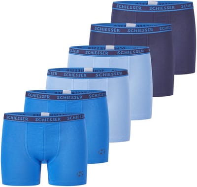 Schiesser Jongens shorts / pants 6 pack Kids Boys 95/5 Cotton