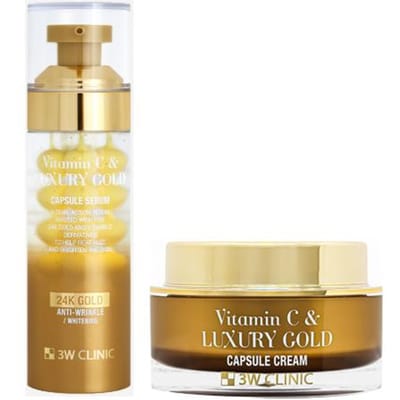 3w Clinic Sérum Vitamine C & Capsule d'Or de Luxe 55g , Crème en Capsule 55g (7 possibilités) #Serum  55g  x 1pcs