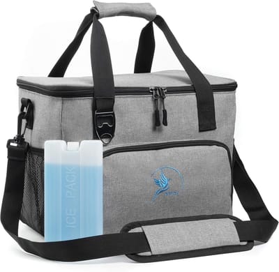 Koeltas 30 Liter - Opvouwbare Geïsoleerde Koeltas met Flesopener - Waterdichte PEVA Thermotas met Scheurbestendige Naden - Voor Boodschappen, Picknick, Strand, Camping en Dagjes Uit