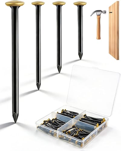 Set van 120 Stalen Spijkers - Diverse Maten 20/25/30/40mm - Ideaal voor Foto's, Canvas en DIY Decoratie met Opbergdoos