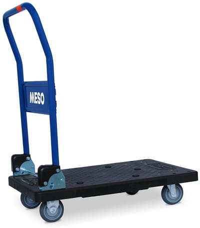 MESO Plateauwagen Inklapbaar - 720x460mm - Max 150kg - TPR wiel - Transportkar - Transportroller - Steekwagen