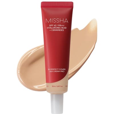 MISSHA M Perfect Cover BB Crème Pro 50ml (N ° 23) - Crème de fond de teint hydratante, couvrance totale, longue tenue brown