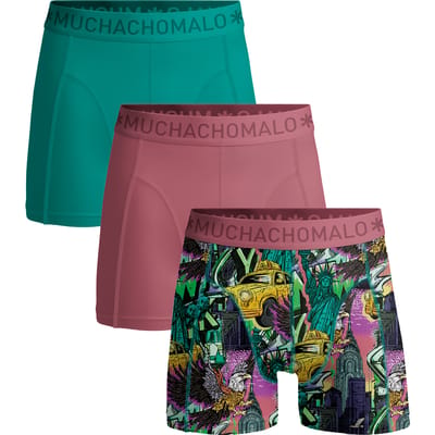 Muchachomalo Boxershort heren – 3 Pack – 95% Katoen – Heren Ondergoed – Kleding – Stevig Ondergoed – Onderbroeken Heren