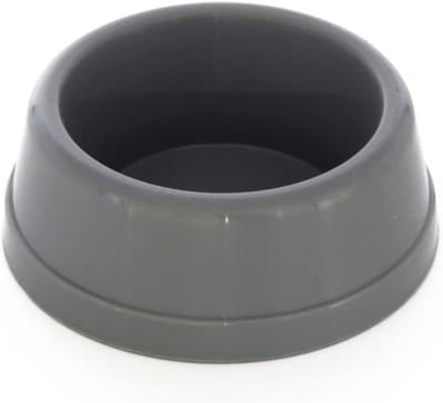 Voerbak Kleine Dieren - Voerbakje Hamster - Voeren en Water Geven - Duurzaam Plastic - 8.2 cm Diameter - Grijs
