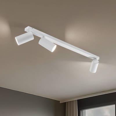 Nowodvorski Lighting Plafondspot Mono III, 3-lamps, wit, 84 cm lang, GU10