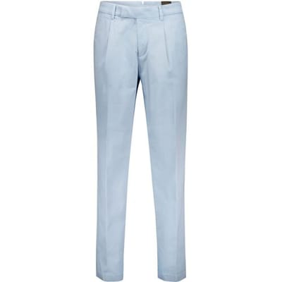 Gardeur Broek Tolino-7 Compact Tricotine Weave Mako Cotten Tencel Blend Midden Blauw / male