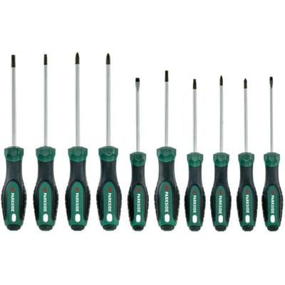PARKSIDE Schroevendraaierset - magnetisch met antislip (Schroevendraaierset 10-delig)