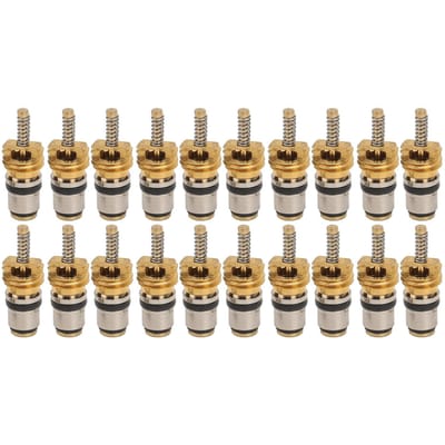 20 Pièces Tige de Noyau de Valve Haute Pression pour la Plupart des Voitures Automobiles Climatisation Pneu Démontage Remplacement pour Peugeot beige