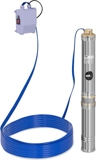 hillvert Dompelpomp - 95 mm / 3,75'' - 6000 l/h - 550 W - 20 m kabel / 58 m opvoerhoogte - RVS 10060176