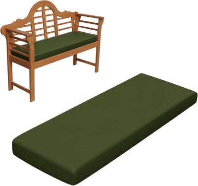 Tuinkussen Bank - Zitkussen Buiten - Comfortabel Zitten - Waterdicht Polyester - 170 x 55 cm - Legergroen