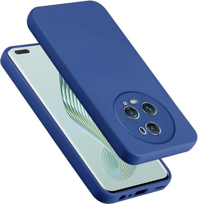 Cadorabo Hoesje geschikt voor Honor Magic 5 Pro in LIQUID BLAUW - Beschermhoes gemaakt van flexibel TPU silicone Case Cover