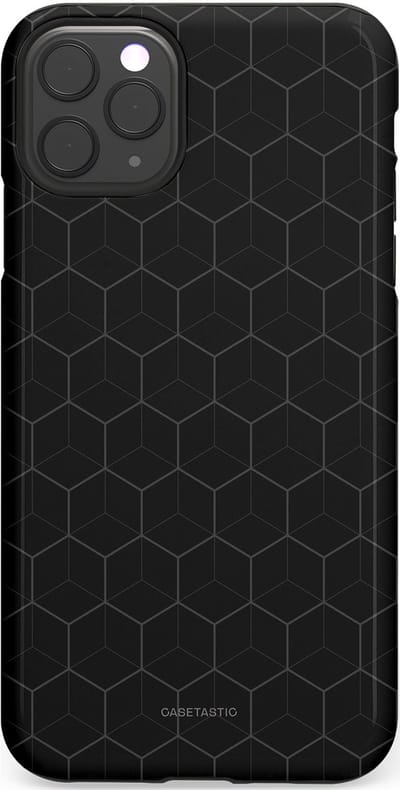 Casetastic Hoesje Geschikt voor Apple iPhone 11 Pro Max - Stijlvolle Beschermende Duo-layer Case - Hexago