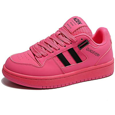 Canvas Schoenen Dames Niche Brood Schoenen Herfst Nieuw Plat Leer Witte Schoenen Casual Sportschoenen 40 pink