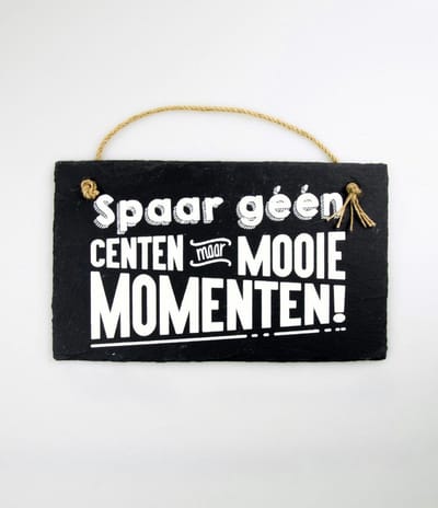 Leisteen - Spaar geen centen