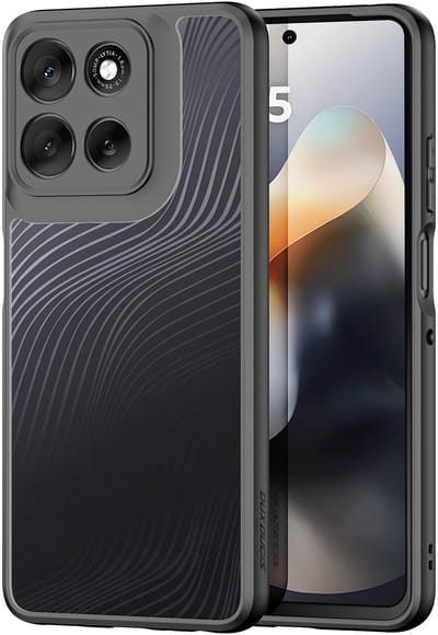 Dux Ducis Hoesje - Geschikt voor Motorola Moto G56 Hoesje - Dux Ducis Aimo Series - Transparant TPU Back Cover - Zwart