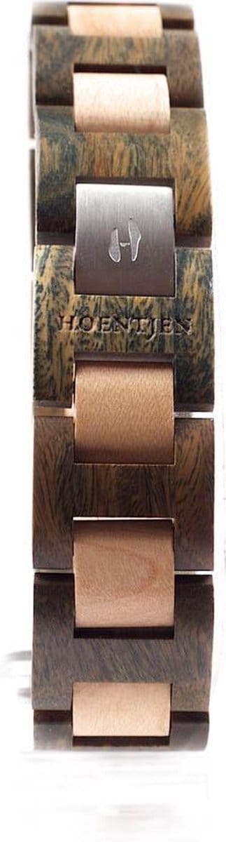 Hoentjen Creatie, Houten armband - Groen palissander en esdoorn