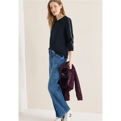 Shirt met mouwdetail