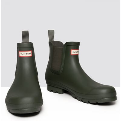 Hunter - Men's Original Chelsea Boots Dark Olive - Maat 42