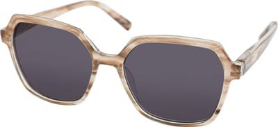 Vista Bonita MIRA – Zonneleesbril UV400 – Sterkte +1.00 – Kleur Maple – Oversized model - lichtgewicht montuur – Goede pasvorm – Met flexveren - Inclusief etui en doekje
