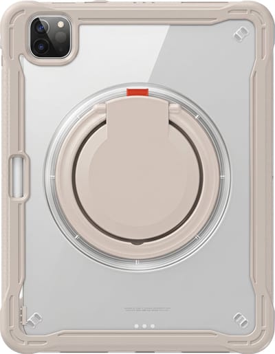 Avizar Hoesje Geschikt Voor iPad Air 11 M4 2026 met Schokbestendige Bumper Hoeken, Beige