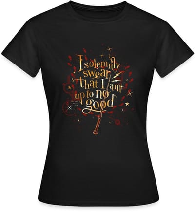 Harry Potter Ik Zweer Plechtig T-Shirt Dames