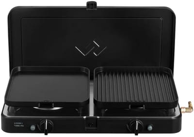 CADAC Dometic 2 Cook Turbo FFD Deluxe – Lichtgewicht 2-pits Kooktoestel – Turbobranders – Incl. Grill- & Bakplaat