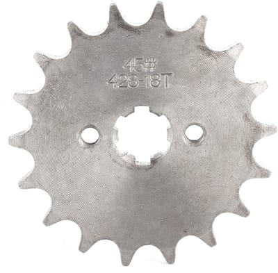 Dailygoods- Voortandwiel 18 Tanden - Hoogwaardige Staallegering - Eenvoudig te Installeren - Geschikt voor PIT PRO - Crossmotor - Olie- en Corrosiebestendig - Kettingwiel