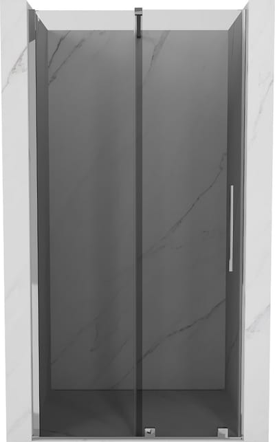 Mexen Velar schuifdouchedeur 90 , grafiet, chroom - 871-090-000-41-01