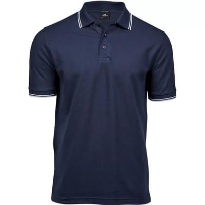 Tee Jays - Men´s Luxury Stripe Stretch Polo - Navy - S