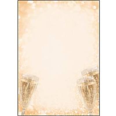 Briefpapier Sigel Champagne, A4, 90 g/m², opdruk van champagneglas, 100 vellen