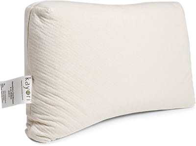 Kayori Sosei Hoofdkussen Medium Natuurlatex - 8cm Hoog - Ondersteunende Vorm - 40x60 cm