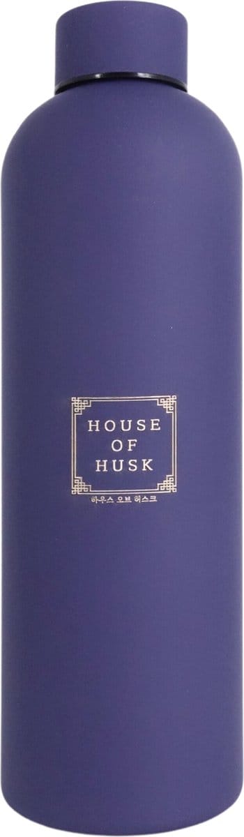 House of Husk Thermosfles Drinkfles - 750ml - Waterfles - Roestvrij Staal - Thermosbeker - Dubbele Isolatie - Draaidop - Mat Blauw