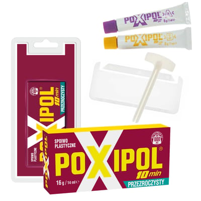 Poxipol Transparante Tweecomponentenlijm Blister 16 g / 14 ml