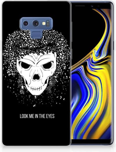 Silicone Back Case Samsung Galaxy Note 9 Skull Hair