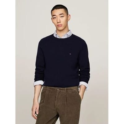 Regular fit pullover van lamswolmix