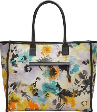 s.Oliver Schoudertas Shopper Beige Veelkleurig
