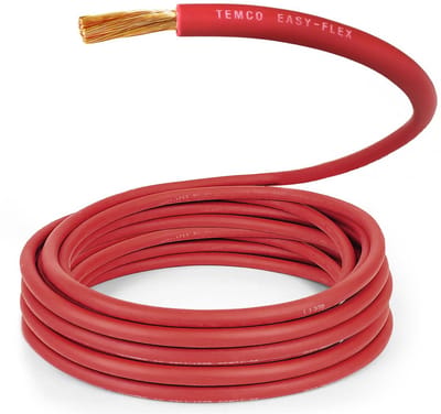Flexibele 6 AWG Stroomkabel Koperdraad Rood voor Lassen en Autoaccu