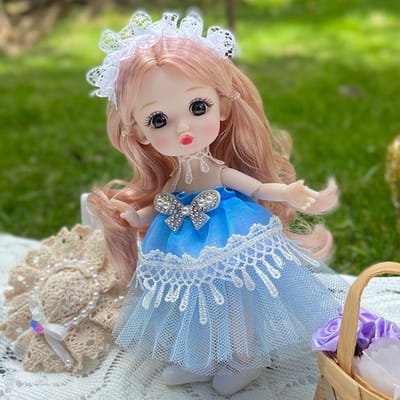 17cm Schattige Stijl Pop met Kleding en Schoenen Beweegbaar 13 Gewrichten Lief Gezicht Verjaardagscadeau voor Meisjes Speelgoed voor Kinderen Prinsessenpoppen