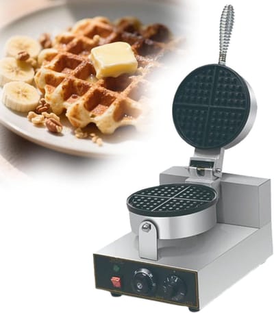 Professionele Wafelmaker - Dubbelzijdige Oven - Commercieel Bakken - Snelle Goudbruine Wafels - 39x31x29cm - Roestvrij Staal