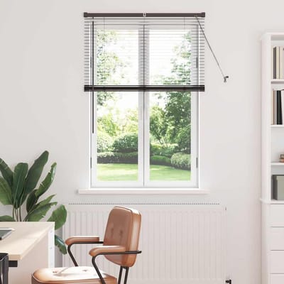 vidaXL - Venetiaanse - jaloezie - Zwart - 130 - x - 85 - cm - 25 - mm - Aluminium