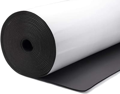 Isolatiemat Zelfklevend - Rubber Isolatie - Temperatuur Regeling - Gesloten Cellen Schuim - 13 mm Dikte - Zwart