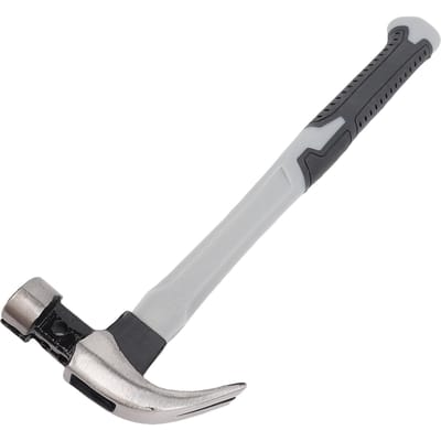 Marteau de camping Fibre de carbone Marteau à corne magnétique Maillet de tente pour travaux de construction extérieurs et professionnels 13oz gray