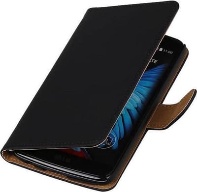 Bookstyle Wallet Case Hoesje Geschikt voor LG K8 Zwart