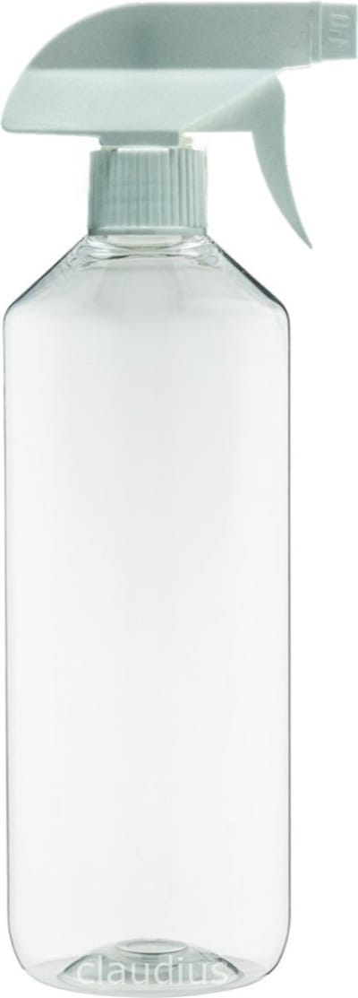 Lege Plastic Fles 500 ml PET transparant - met witte spraykop - set van 10 stuks - navulbaar - leeg
