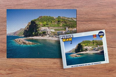 Puzzel De stad Ponta do Sol op Madeira - Legpuzzel - Puzzel 1000 stukjes volwassenen