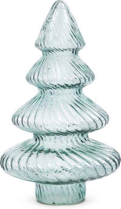 Riviera Maison Kerstdecoratie Blauw - Glacier Christmas Kerstboom Gekleurd Glas - Glas - (ØxH) 23x40