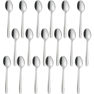 HENDI Theelepel set – Budget Line – Roestvast staal – Vaatwasmachinebestendig – 24 stuks – 110 mm