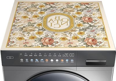 Wasmachine Deksel - Apparaat Beschermhoes - Apparaat Beschermen - Sneldrogend Absorberend - 58 x 58 cm - Uniek Patroon
