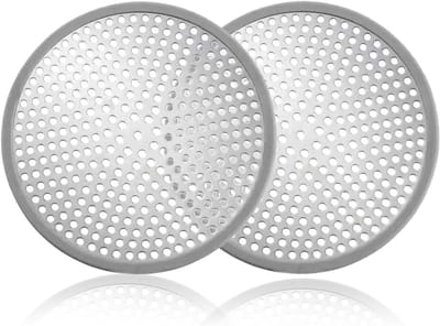 Douche Haarvanger Set van 2, RVS Afvoerfilter voor Douche, 12cm Diameter, Ideaal voor Badkamer en Keuken
