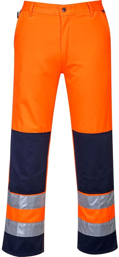 Portwest Seville Hi-Vis Broek TX71 - Oranje/Marine - L